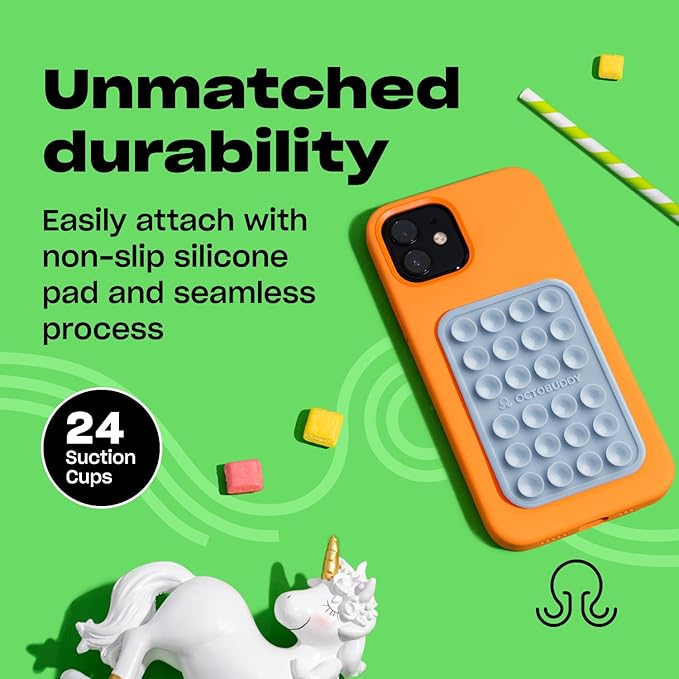 Classic - Silicone Suction Phone Case Adhesive Mount - Hands-Free, Strong Grip - Image 4