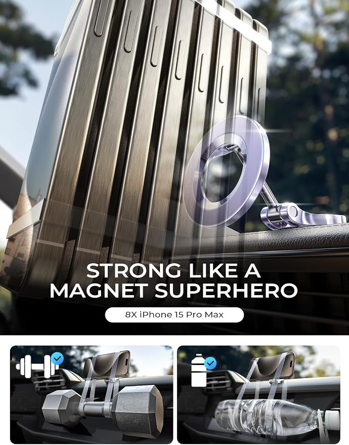 LISEN for Magsafe Car Mount, Ultra Magnetic Dashboard Phone Holder, Car - Image 5
