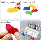 100 Pcs Multicolor Write On Cable Labels & Reusable Fastening Cable Ties Set - Image 4