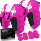 SIKEMAY Anti-Slip PS5 Controller Skin, Soft Thicken Non-Slip Studded Silicone by SIKEMAY