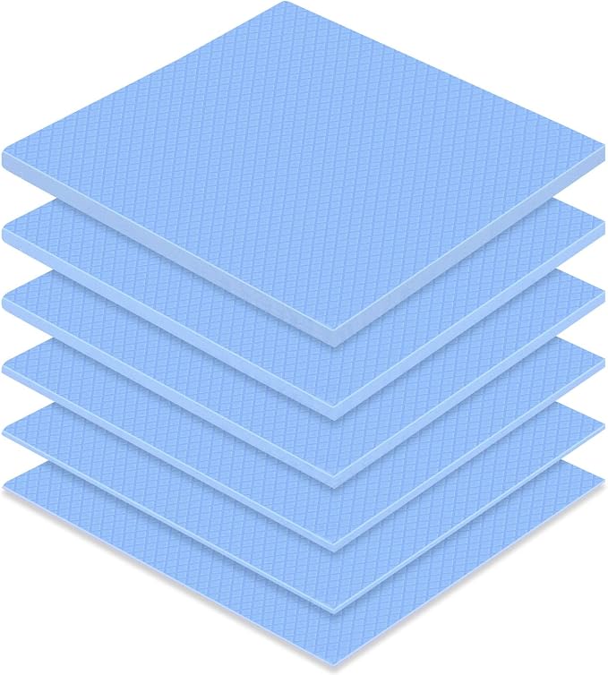 Frienda 6 Pcs Thermal Pad 100 x 100 mm, 0.5 mm, 1 mm, 1.5 mm, 2 mm, 2.5 mm by Frienda