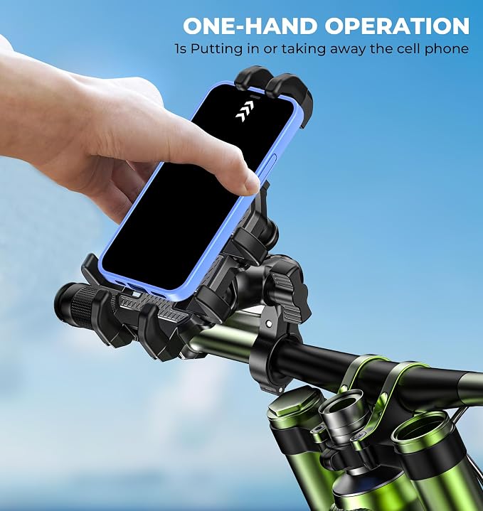 Motorcycle Phone Mount with Vibration Dampener, Anti-Shake Bike Phone Holder - Image 8