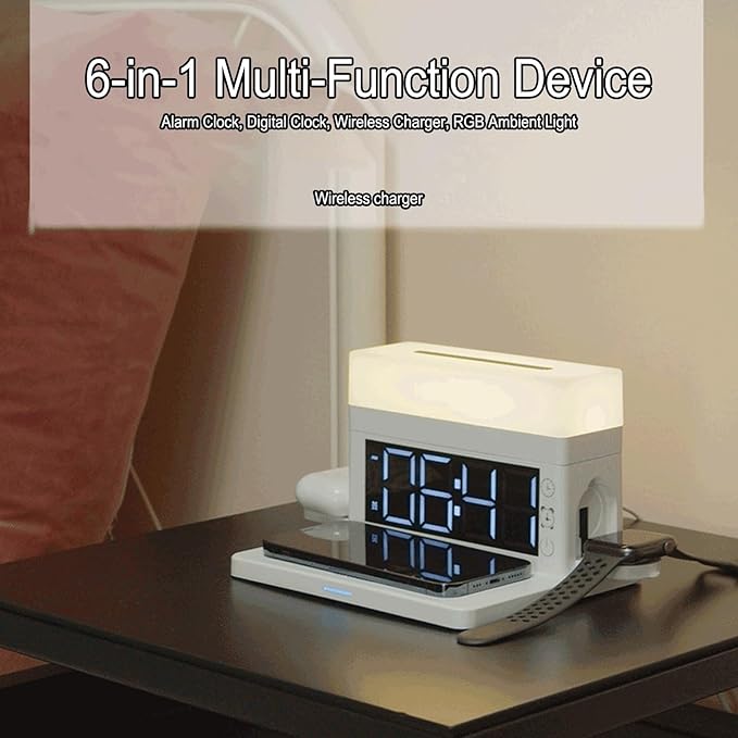 6 in 1 Wireless Charger, 15W Fast Charging Station - Image 2