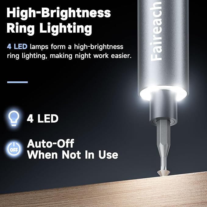 65-IN-1 Mini Electric Screwdriver Cordless, Precision Screwdriver Magnetic Bits - Image 5