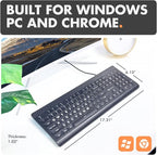 X9 Large Print Backlit Computer Keyboard - Image 7