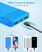 AsperX 2-Pack 10000mAh USB C Output Portable Charger Power Bank Fast Charging - Image 3