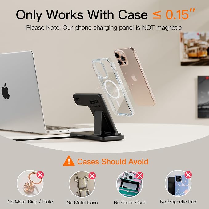 2025 3 in 1 Wireless Charger for iPhone 16 15 14 13 12 11 XR 8, Apple Charging - Image 7
