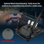 DOYO Racing Pedals, PC Gaming Steering Wheel Metal Pedal Set - Image 4