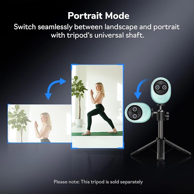 EMEET Piko+ Webcam 4K, World's 1st Dual-Camera AI-Powered 4K Camera, 1/2.55'' - Image 7