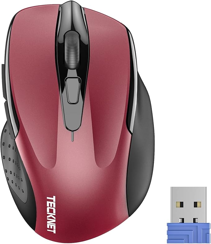 TECKNET Wireless Mouse, 2.4G Ergonomic Optical Mouse, Computer Mouse by Tecknet
