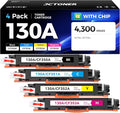 130A Toner Cartridge Set 4-Pack High Yield Replacement by JCTONER