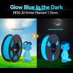 SUNLU PETG Glow in The Dark Filament Bundle, Luminous PETG 3D Printer Filament - Image 2