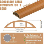 Floor Cord Covers for Wires 12FT Cable Hider Wire Cover Self Adhesive Cord - Image 2