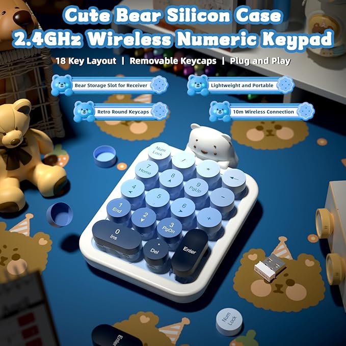 FELICON Cute Wireless Numeric Keypad - Image 2