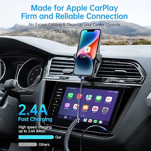 iPhone Charger Cable for Car 3FT, Retractable Charging Cord Compatible - Image 2