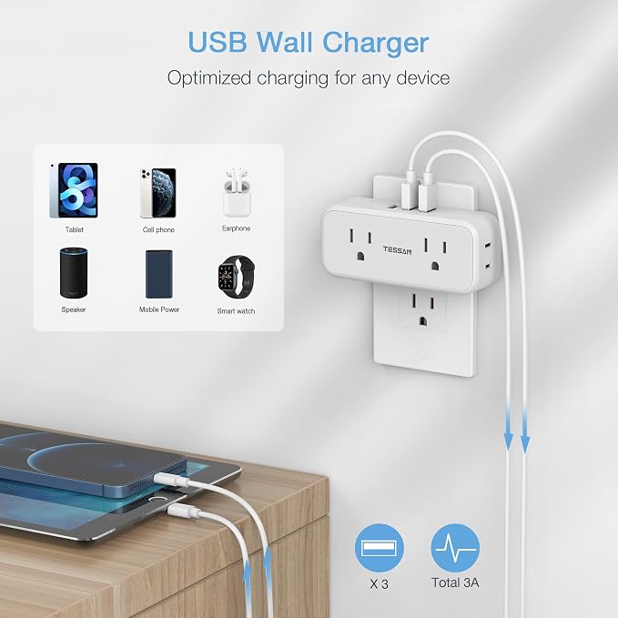 Multi Plug Outlet Splitter - Image 3