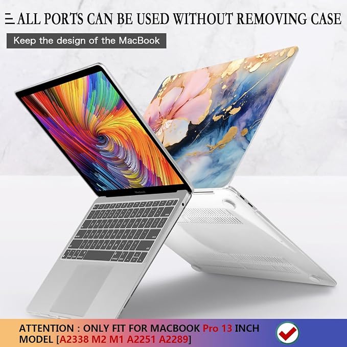 CISSOOK Compatible with MacBook Pro 13 inch Case M2 M1 A2338 A2251 A2289 - Image 5