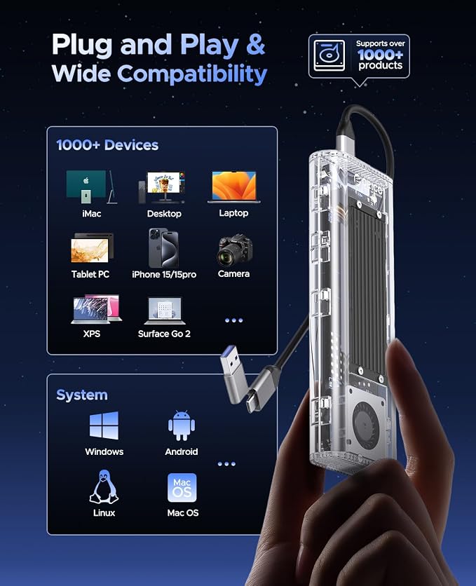 ORICO 40Gbps M.2 NVMe SSD Enclosure - Image 6
