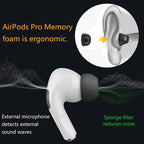 Airpod Pro Ear Tip Memory Foam & Silicone Hybrid Ear Tips, Perfect Noise - Image 3