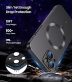 Magnetic for iPhone 14 Case Slim Soft Silicone Bumper Shockproof Metallic - Image 4
