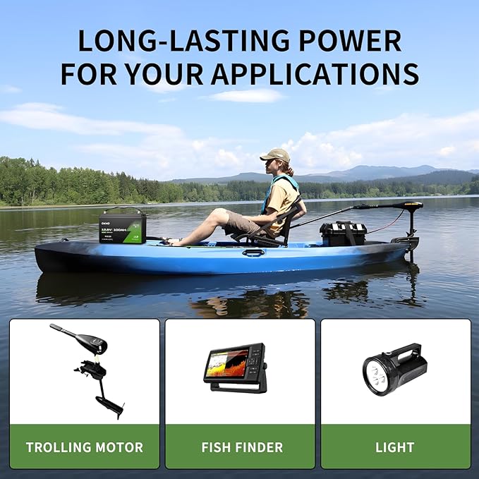 OKMO 12V 100Ah TM LiFePO4 Battery, Lithium Battery 150A BMS, 10 Years Lifetime - Image 4