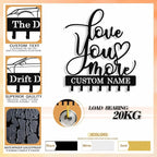 Personalized Key Holder Wall Mount, Custom Metal Key Rack Key Holder - Image 5