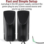Cyber Acoustics CA-2014 Computer Speakers, Full Stereo Sound, Convenient - Image 3