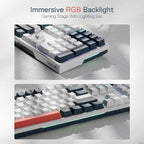 Redragon K668 RGB Gaming Keyboard, 108 Keys Wired Mechanical Keyboard w/Extra 4 - Image 3