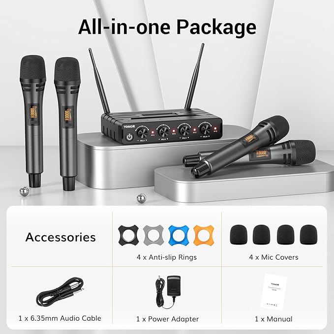 TONOR Wireless Microphones System - Image 9