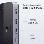 UGREEN USB 3.0 Switch 2 Computers Sharing USB C & A Devices, 4 Port USB - Image 4