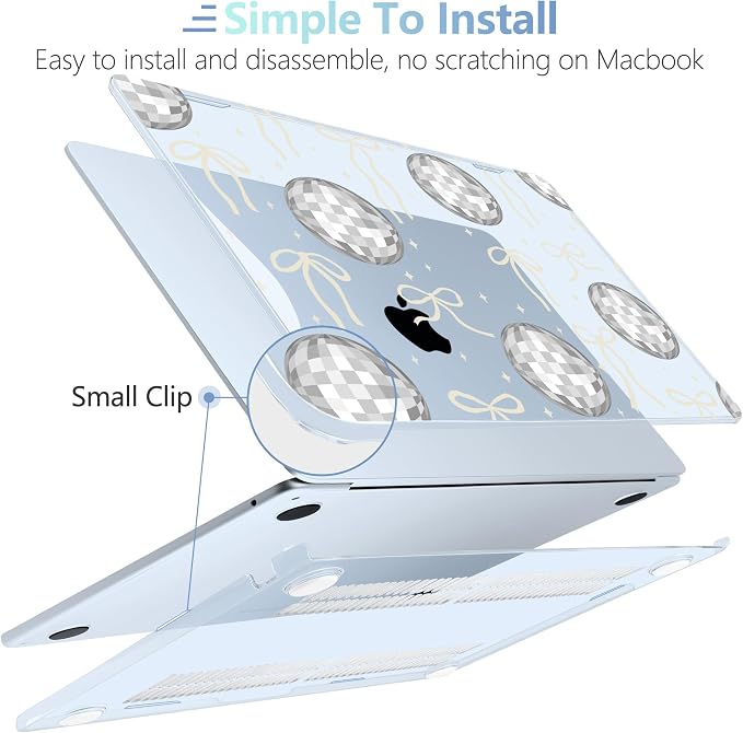 MEEgoodo Case for MacBook Air M4/M3/M2 13.6 inch 2025 2024 2022, Fit Model - Image 5