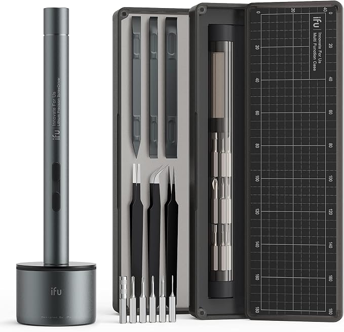 iFu Mini Electric Screwdriver, 42-in-1 Precision Screwdriver Set, Magnetic by IfU