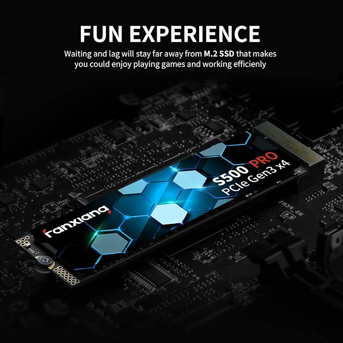 S500 Pro 1TB NVMe SSD M.2 PCIe Gen3x4 2280 Internal Solid State Drive, SLC - Image 7