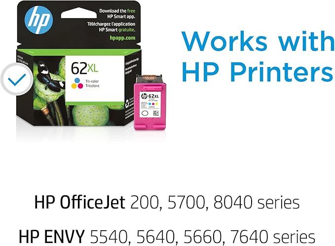 HP 62XL Tri-color High-yield Ink Cartridge | Works - Image 2