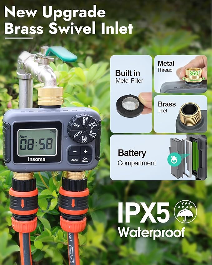 Insoma 2 Outlets Sprinkler Timer - Image 3