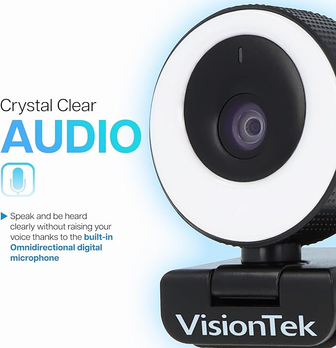 VisionTek VTWC40 Premium Autofocus Full HD 1080P 60FPS Webcam, Chromebook - Image 5