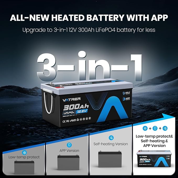 12V 300AH Bluetooth LiFePO4 Lithium Battery - Image 7