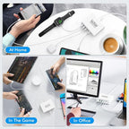 165W USB C Charging Station Hub, 6 Port PD GaN Fast Wall Charger Block Type C - Image 4