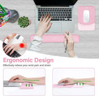 MOSISO Wrist Rest Support for Mouse Pad&Keyboard Set, Rectangular Ergonomic - Image 2