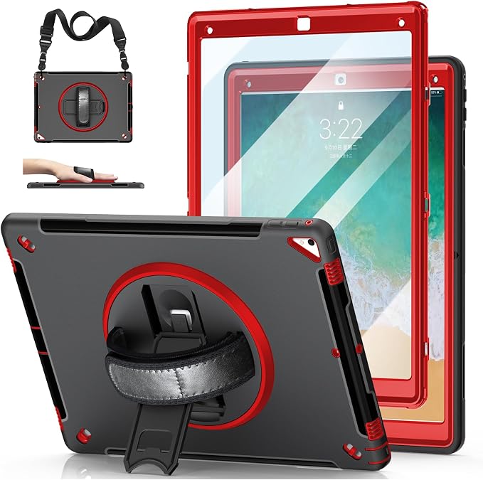 iPad Pro 12.9 Case 2nd Generation 2017 & 2015 1st Generation, Heavy Duty Rugged by MiesherkSTOCK