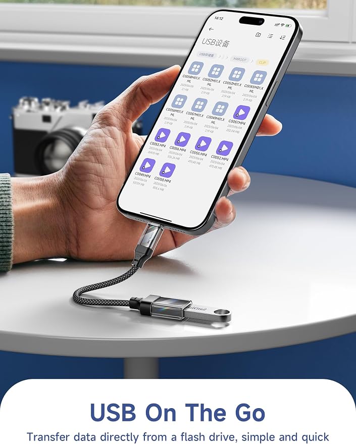 JSAUX USB to USB C Adapter, USBC OTG Compatible - Image 3