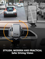 Wireless Car Charger, 15W Fast Charging Auto Clamping Car Charger Cell Phone - Image 6