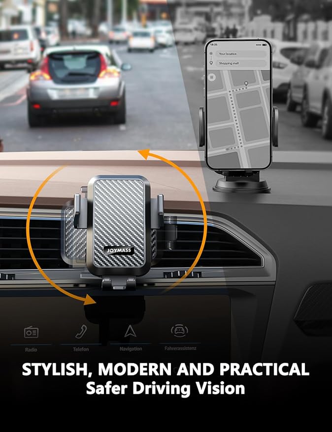 Wireless Car Charger, 15W Fast Charging Auto Clamping Car Charger Cell Phone - Image 6