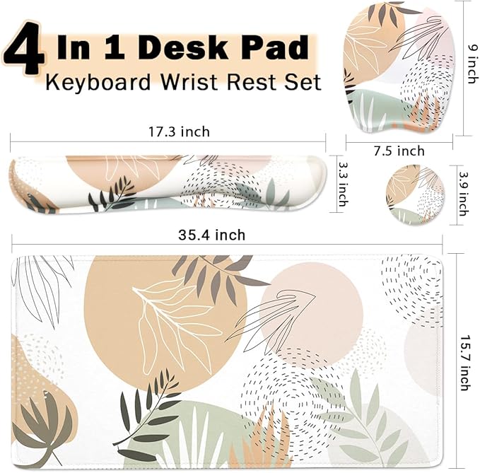Keyboard Wrist Rest Large Mouse Pad Wrist Support - Image 3