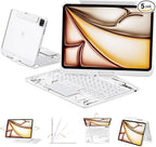 Transparent Case with Keyboard for iPad 11th Gen 11 Inch. & 2022 iPad 10th Gen by Tiaota