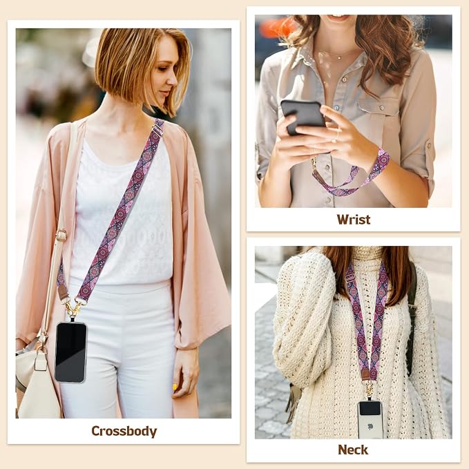 TiMOVO Phone Lanyard Crossbody Wrist Strap, Adjustable Anti-Theft Strap - Image 4