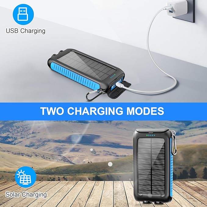 Solar-Charger-Power-Bank-49800mAh Portable Solar Phone Charger - Image 4