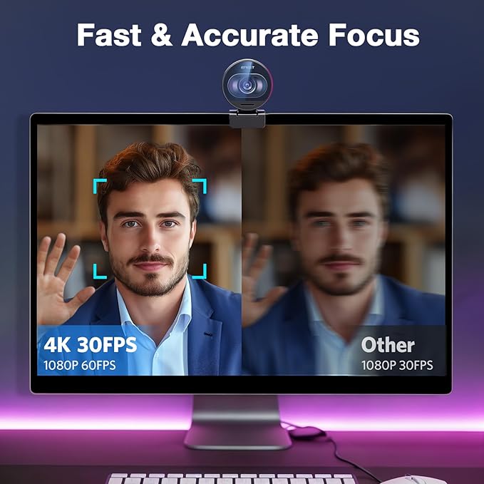 EMEET S600 4K Webcam with Tripod - Image 5