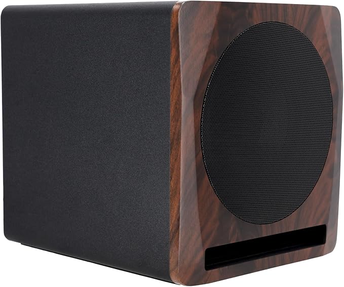 Rockville APM10D Active Studio Subwoofer in Dark Wood, MDF Wood, RCA/XLR/Optical - Image 5