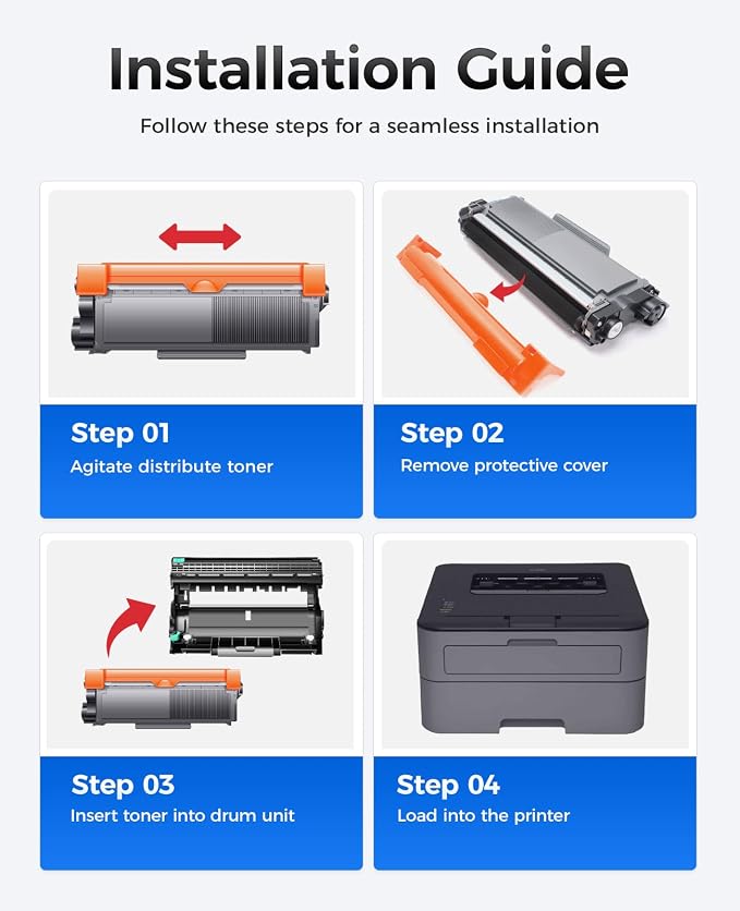 TN630 Black Toner Cartridge 2-Pack Replacement Compatible - Image 4